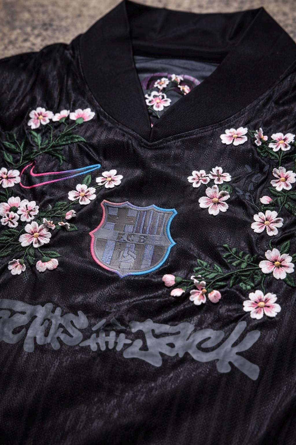 FC Barcelona Special Edition Jersey Custom Floral Embroidery