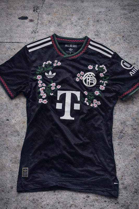 FC Bayern Munich Football Jersey Custom Floral Embroidery
